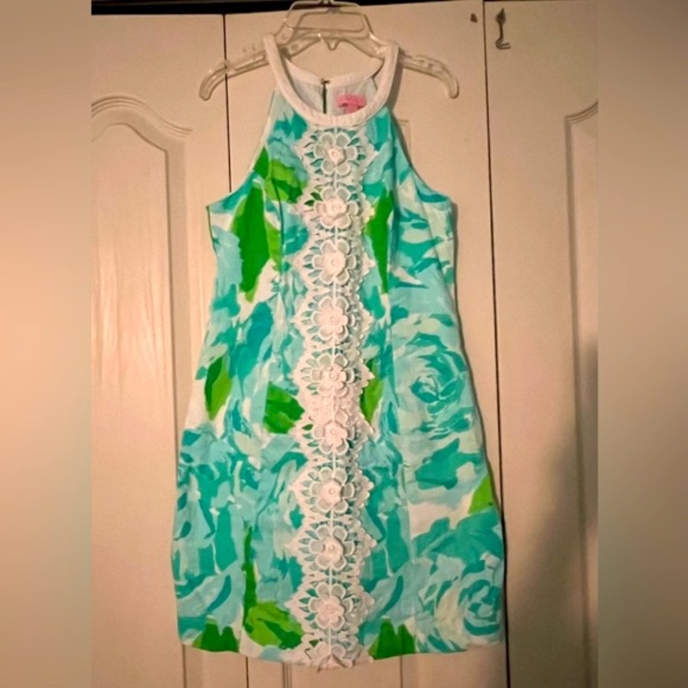 Lilly Pulitzer First Impression Pearl Shift Dress Size 4 - Picture 3 of 9